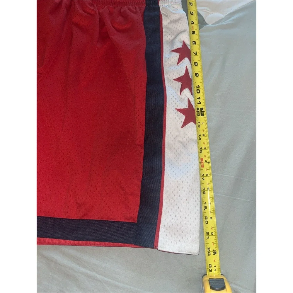 Vintage 90s Nike New Jersey Nets NBA Rewind 1980 Stars Red Shorts Men's Size XL